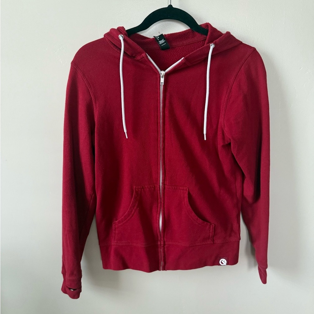 Quikflip Red Zip-Up Hoodie